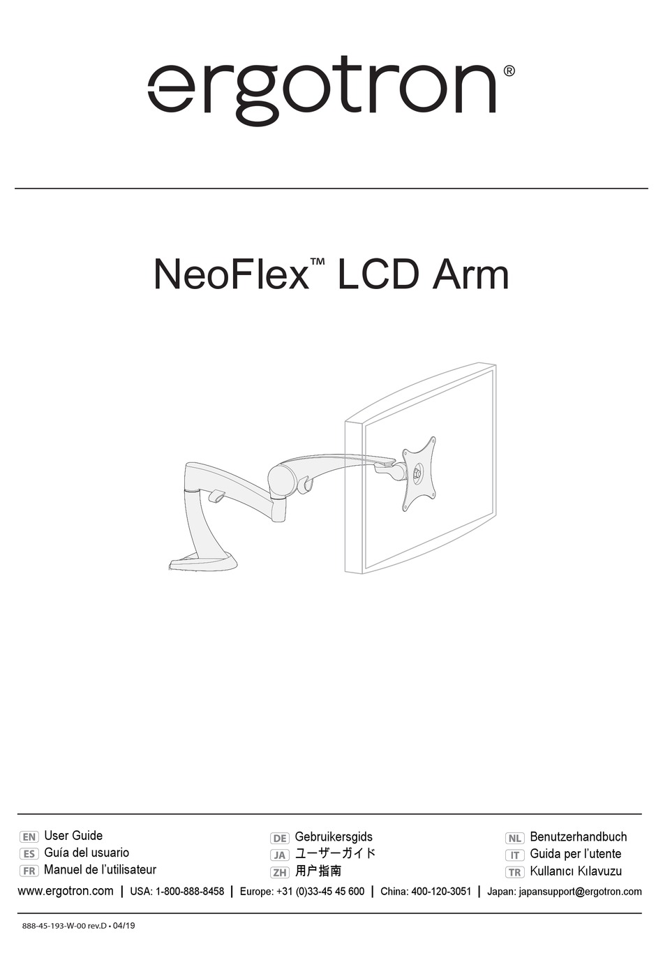 ERGOTRON NEOFLEX 18931 USER MANUAL Pdf Download ManualsLib