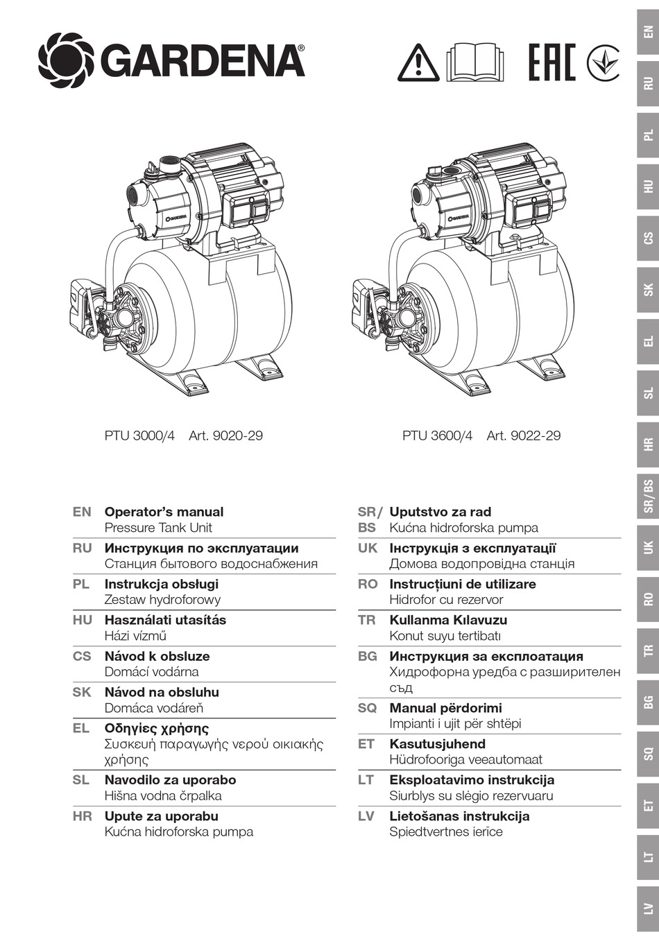 Gardena Ptu 3000 4 Operator S Manual Pdf Download Manualslib