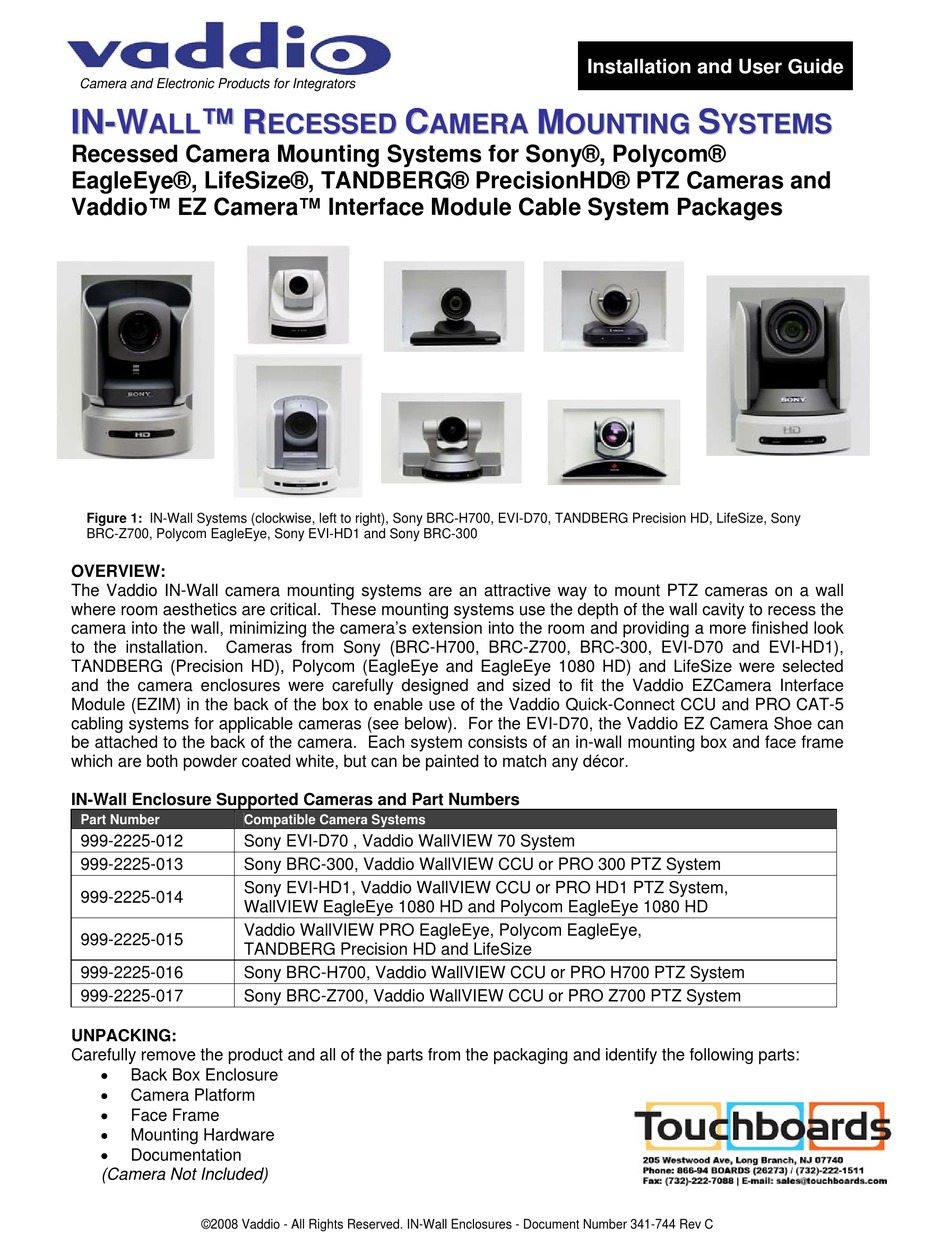 vaddio wallview 70 ptz camera