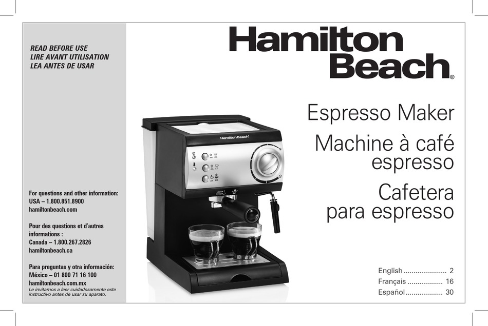 HAMILTON BEACH 40715 USE \u0026 CARE MANUAL Pdf Download | ManualsLib