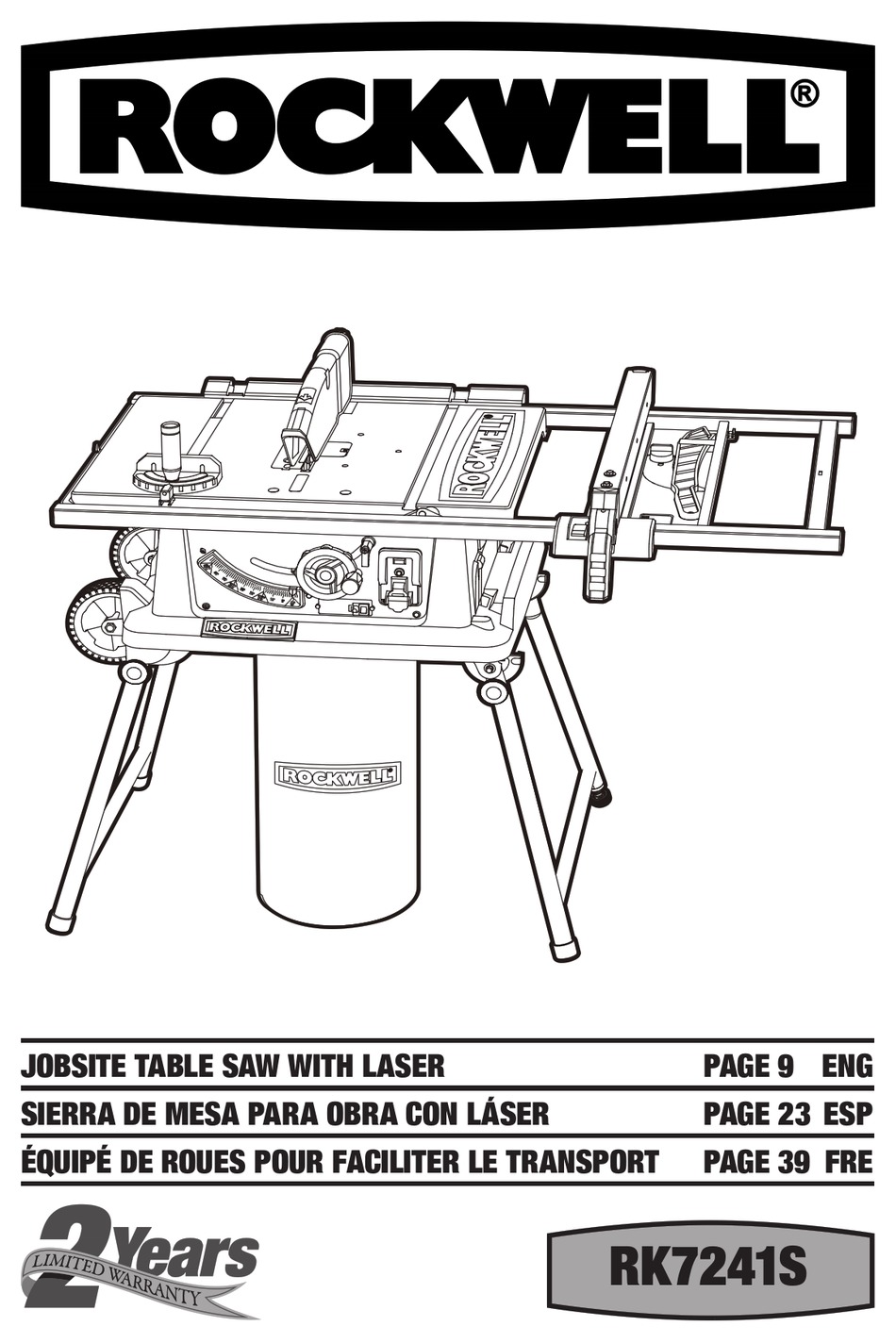 ROCKWELL RK7241S MANUAL Pdf Download ManualsLib