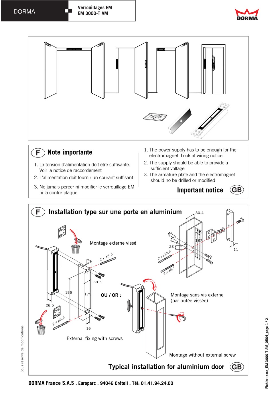 DORMA EM SERIES QUICK MANUAL Pdf Download ManualsLib DORMA EM SERIES QUICK MANUAL Pdf Download ManualsLib