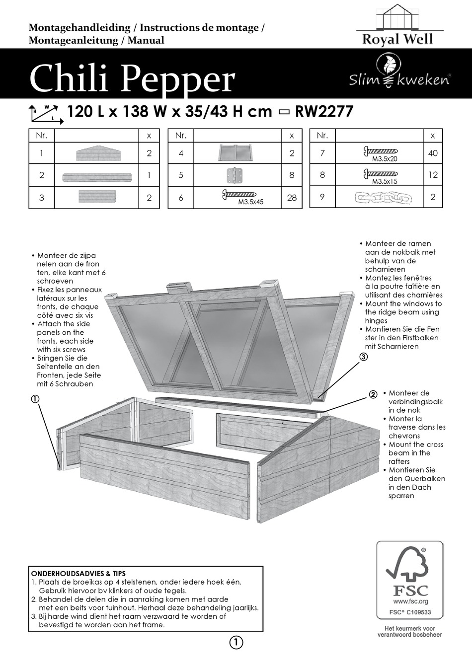 ROYAL WELL CHILI PEPPER RW2277 MANUAL Pdf Download ManualsLib