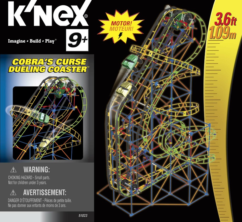 Knex double cheap dare dueling coaster