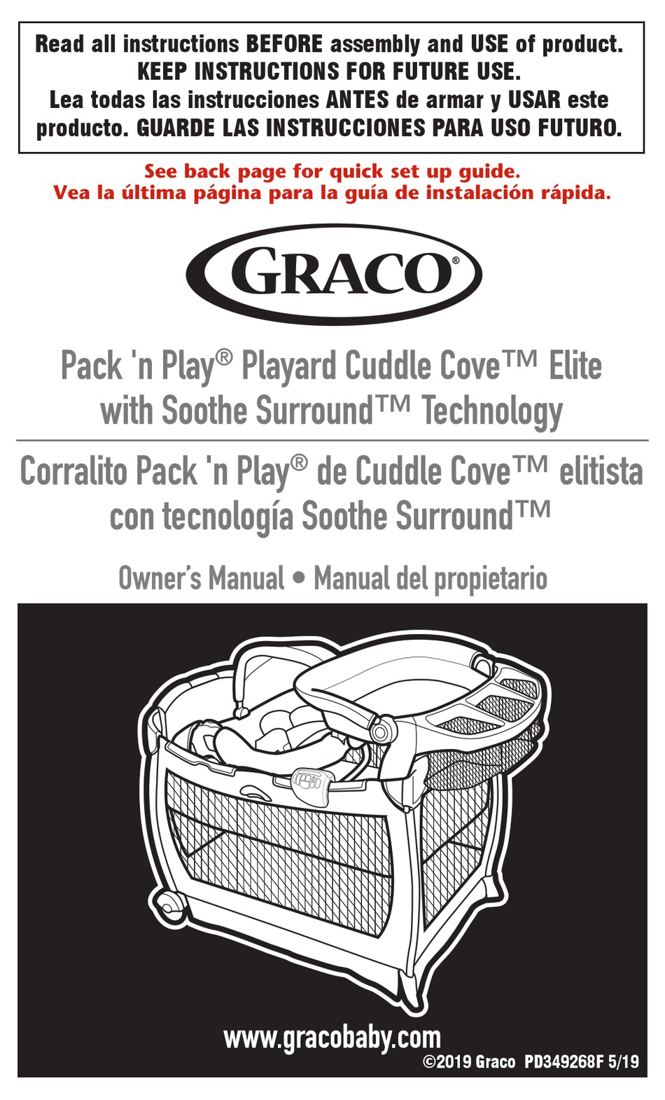 Graco pack n play cuddle 2024 cove elite