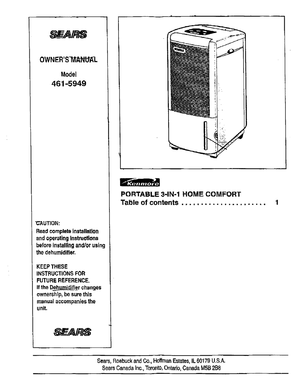 kenmore 461 air conditioner