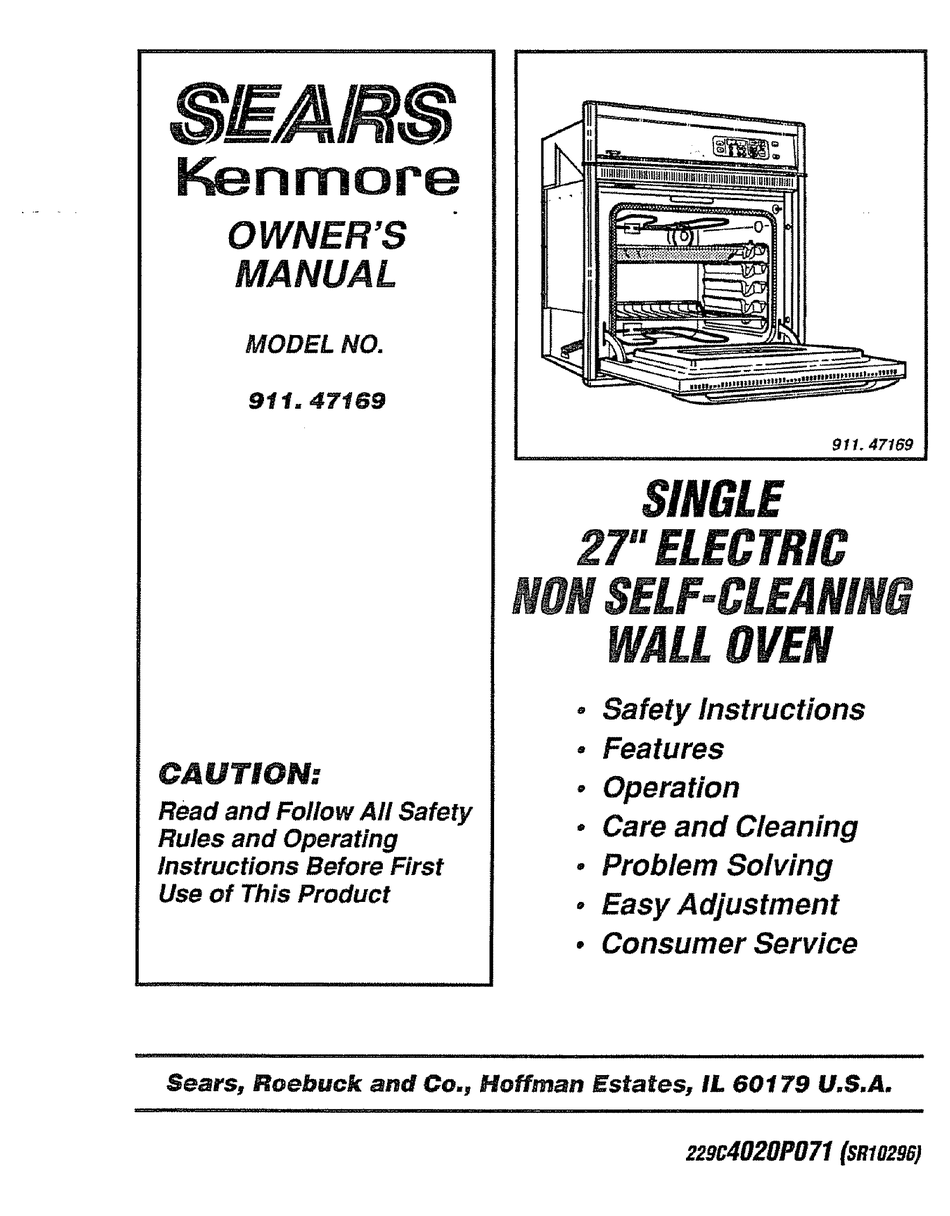 kenmore oven 911