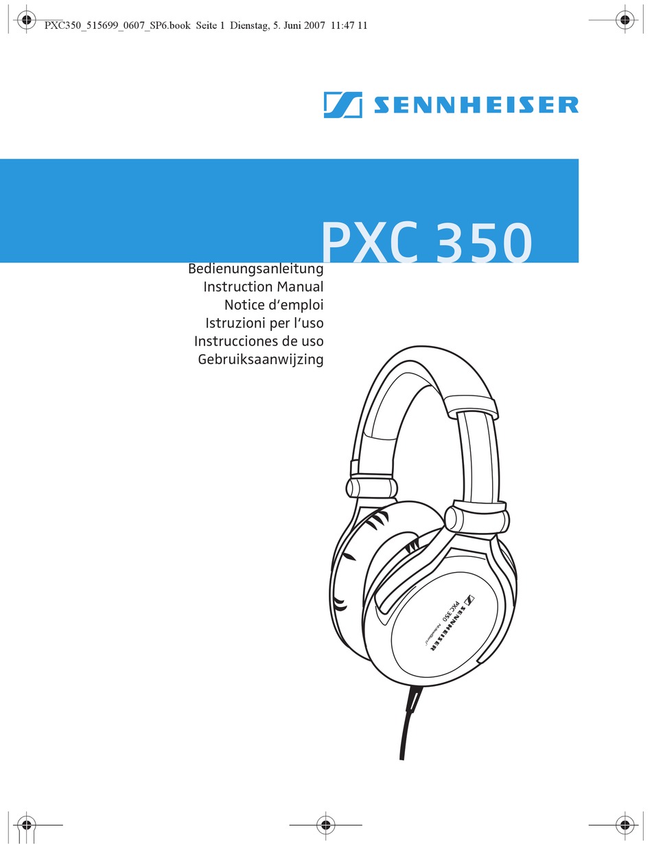 SENNHEISER 500371 INSTRUCTION MANUAL Pdf Download | ManualsLib