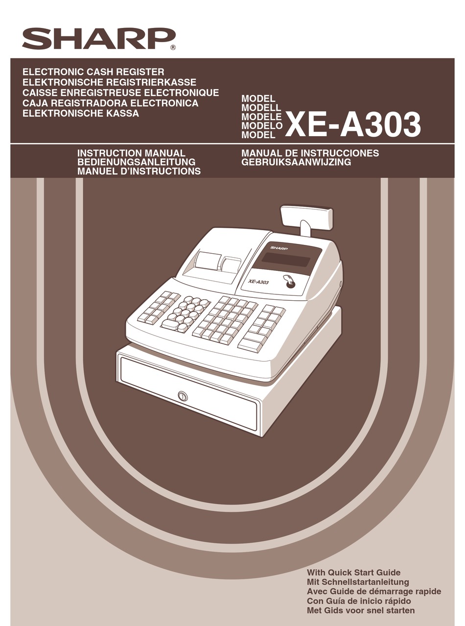 Sharp Xe A303 Instruction Manual Pdf Download Manualslib