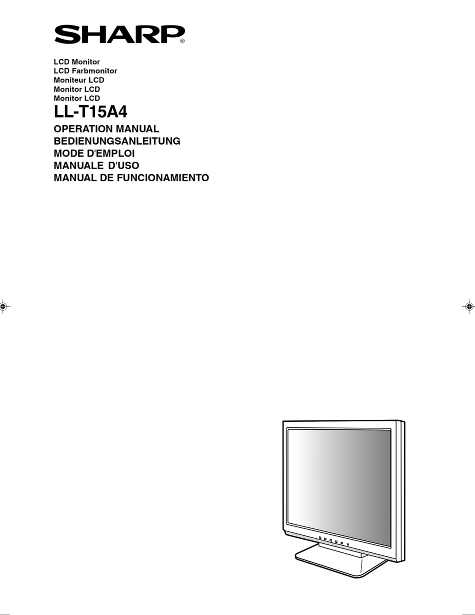 SHARP LL-T15A4-B / LLT15A4B 15” LCD MONITOR