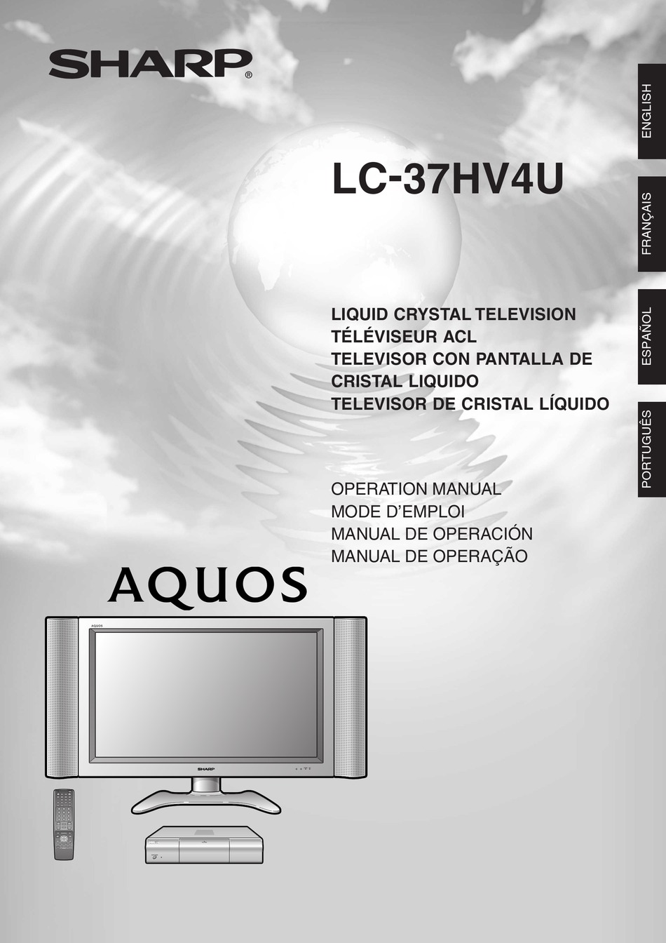 Sharp Aquos Lc 37hv4u Operation Manual Pdf Download Manualslib