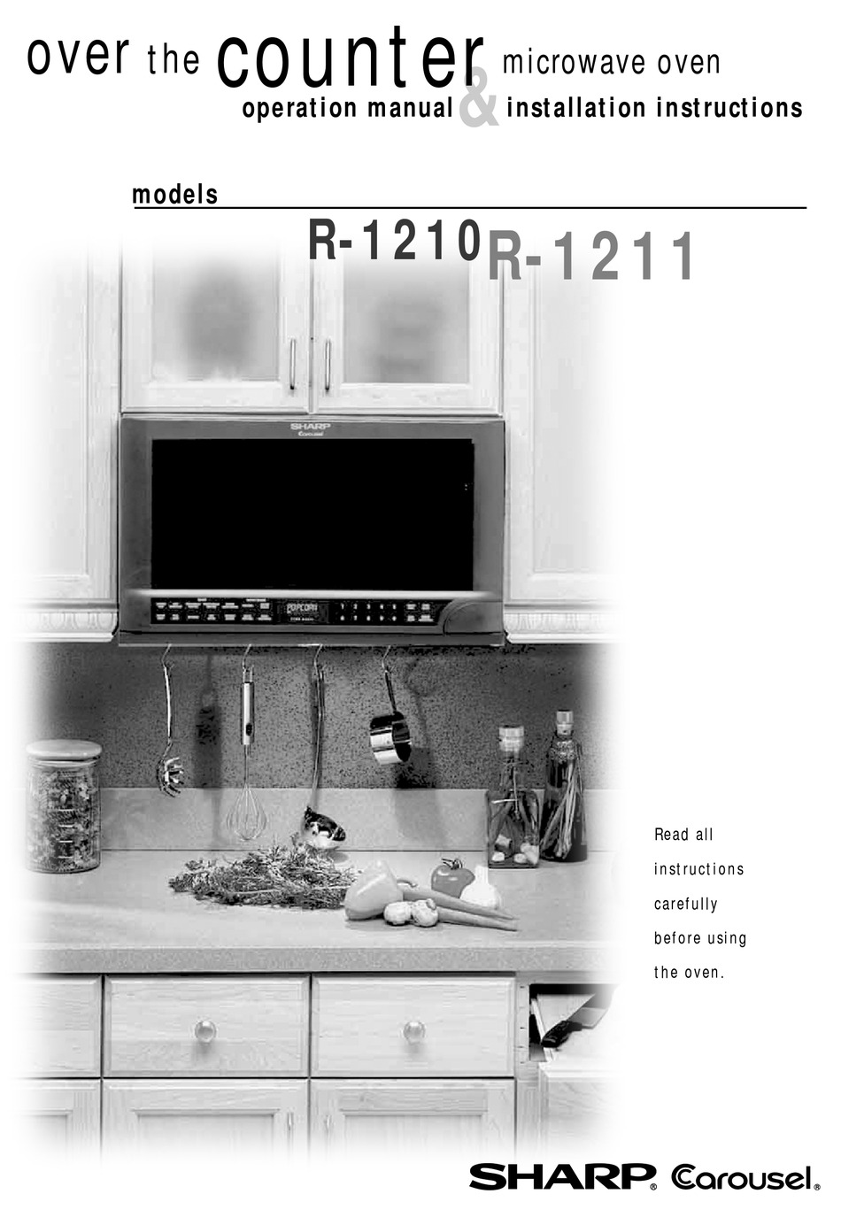 Sharp Carousel R 1210 Operation Manual Installation Instructions Pdf Manualslib Sharp Carousel R 1210 Operation Manual