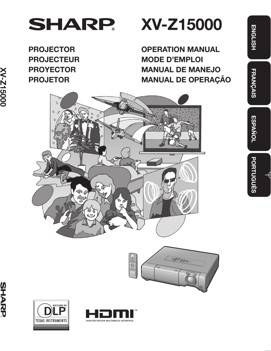 SHARP XV-Z15000 OPERATION MANUAL Pdf 
