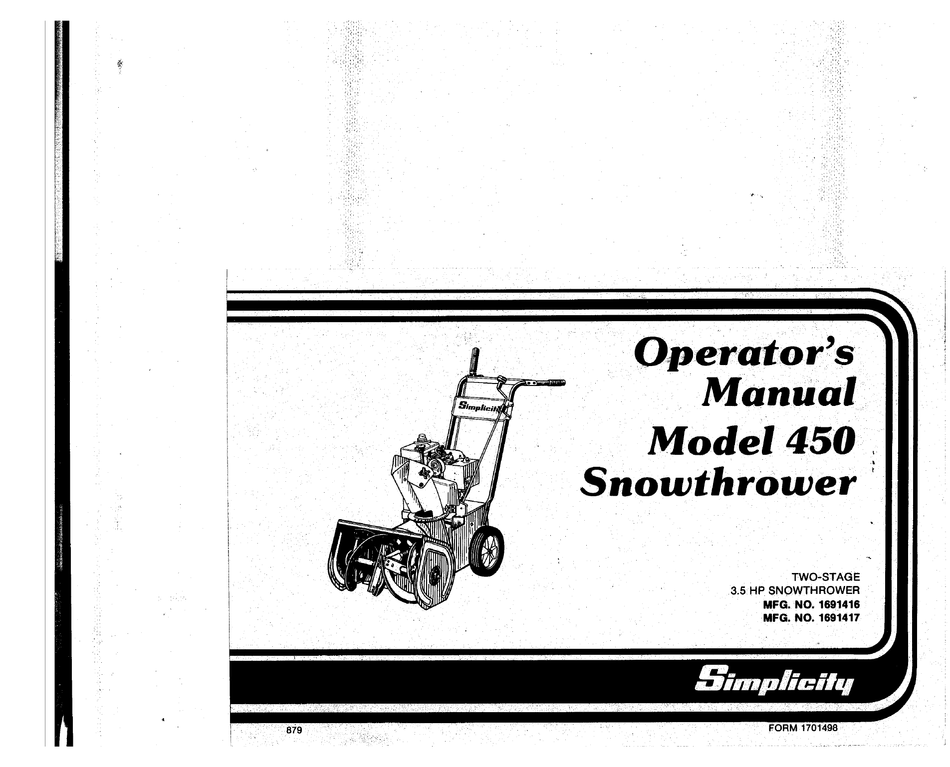 Simplicity Service Manuals PDF Free Download – Your Ticket to DIY Tractor Repair