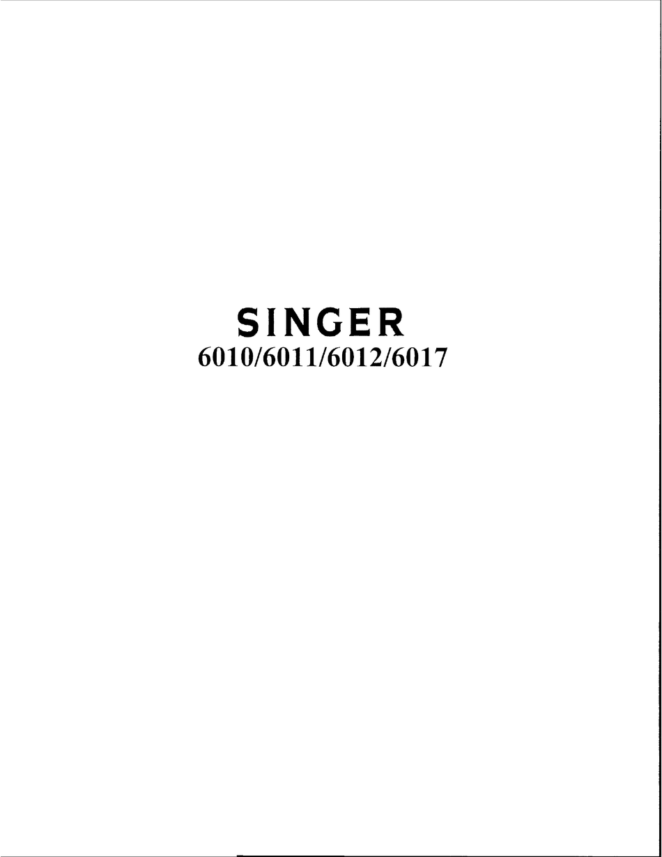 SINGER 6010 PARTS LIST Pdf Download | ManualsLib