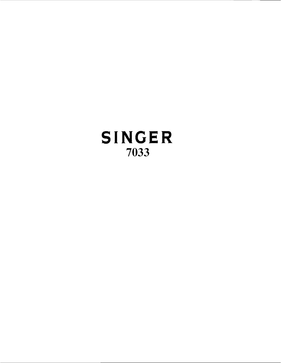 SINGER 7033 PARTS LIST Pdf Download ManualsLib