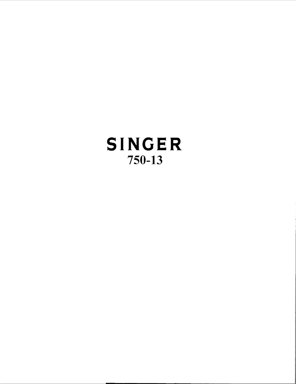 SINGER 750-13 PARTS LIST Pdf Download | ManualsLib