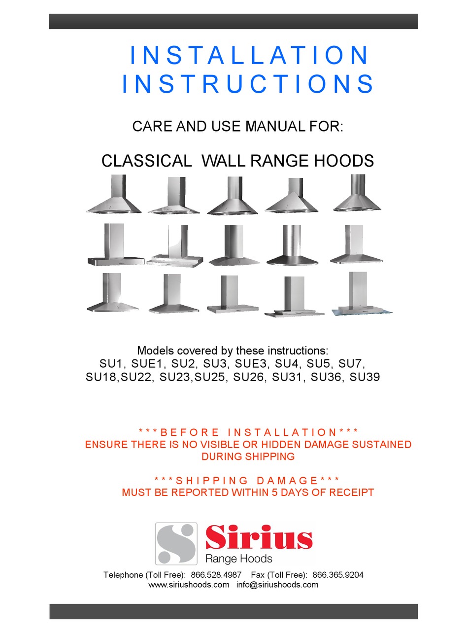 sirius range hood bulb replacement