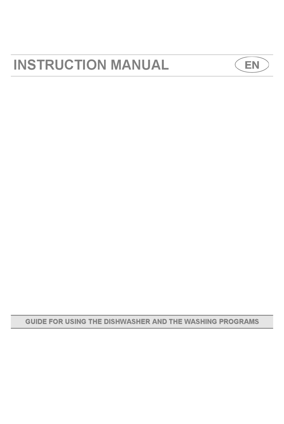 SMEG DISHWASHER DI612CAH INSTRUCTION MANUAL Pdf Download ManualsLib