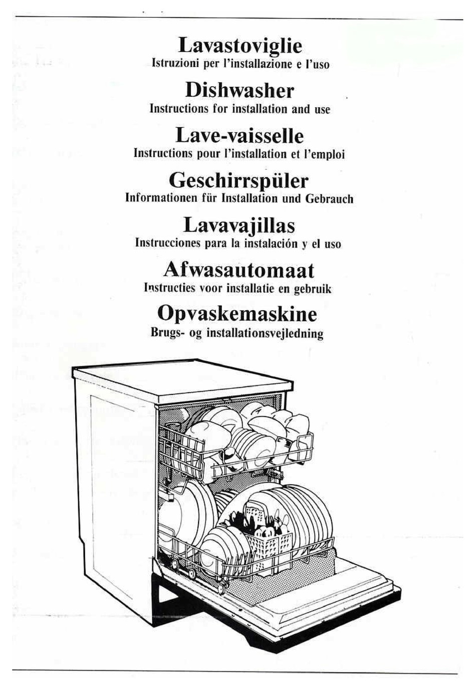 SMEG DISHWASHER GM336160 ISTRUZIONI PER L'USO Pdf Download ManualsLib