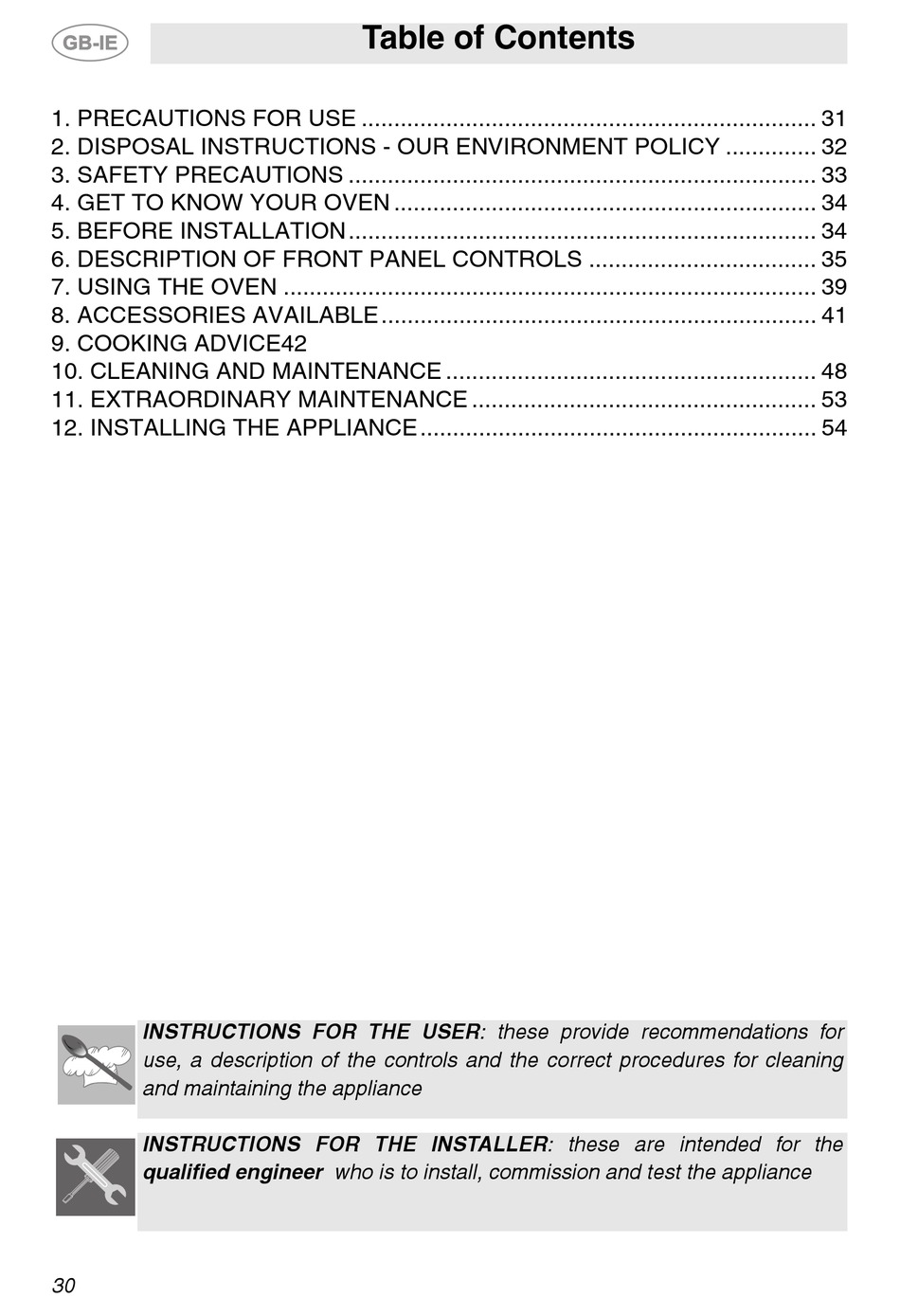 SMEG OVEN AP361MFEB INSTRUCTION MANUAL Pdf Download ManualsLib