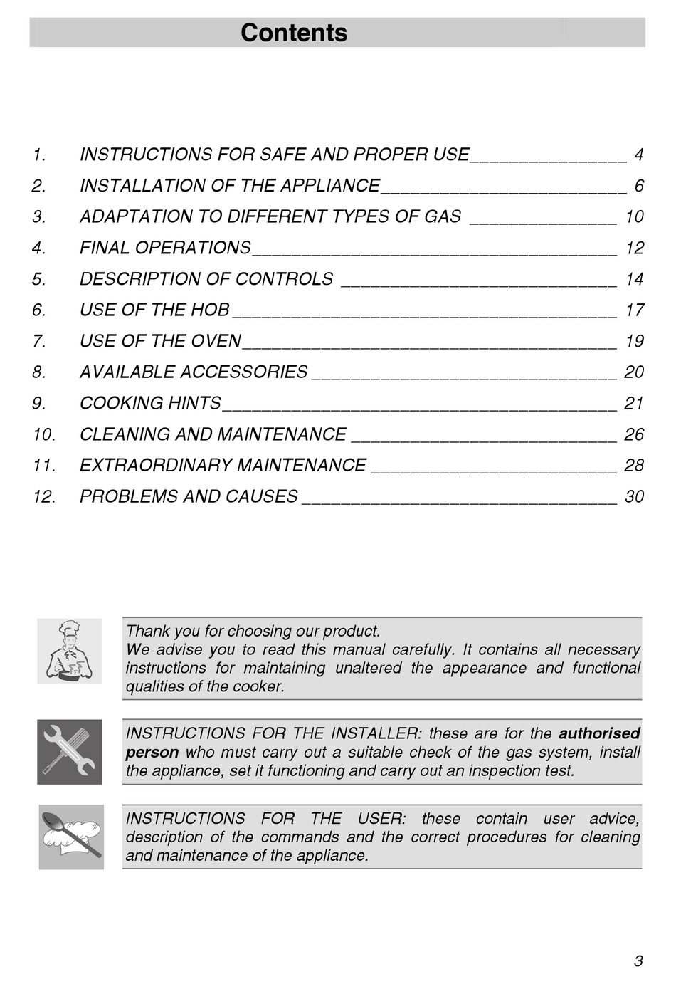 SMEG OF901XA INSTRUCTIONS FOR INSTALLATION AND USE MANUAL Pdf Download