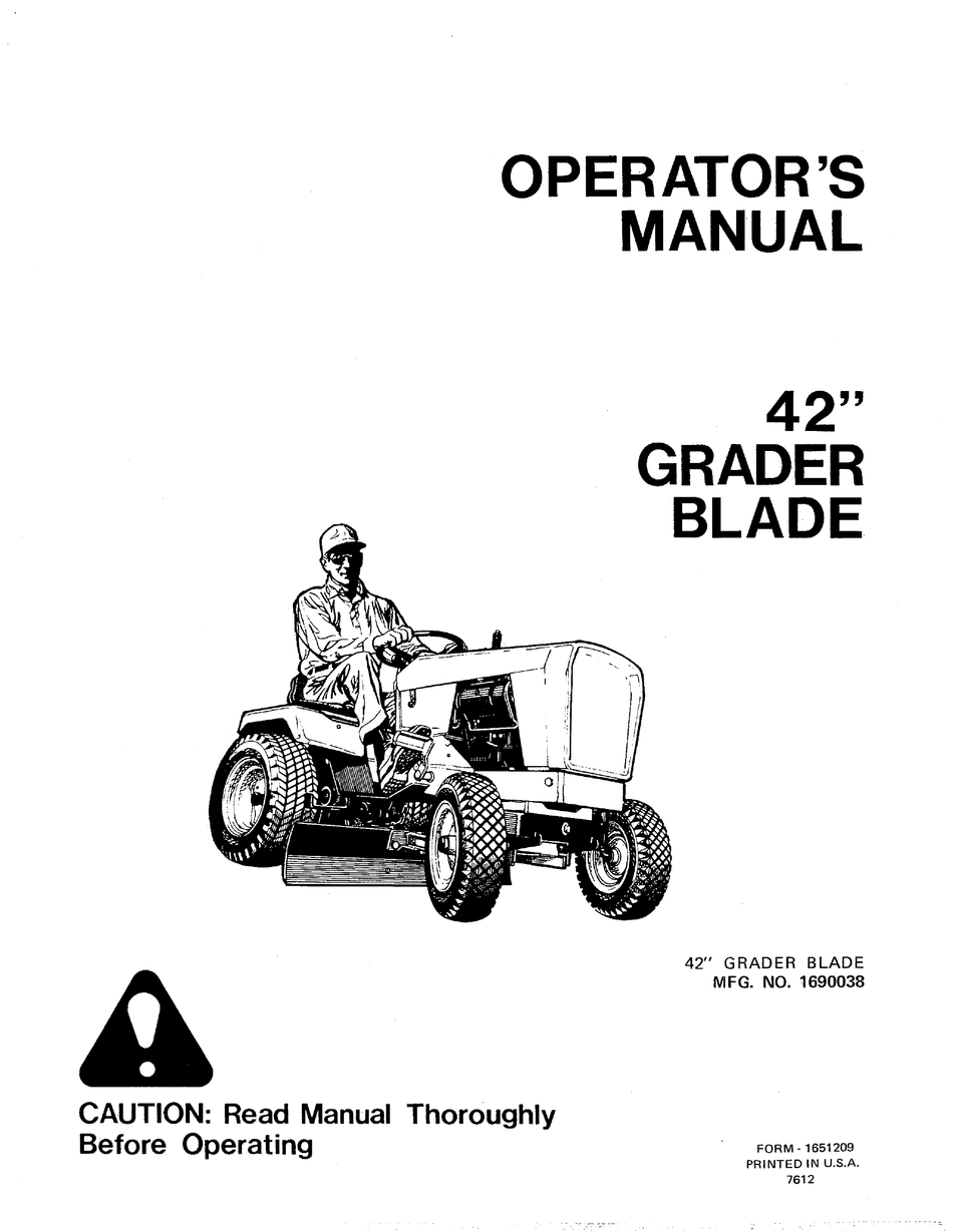 SIMPLICITY 1690038 OPERATOR'S MANUAL Pdf Download | ManualsLib