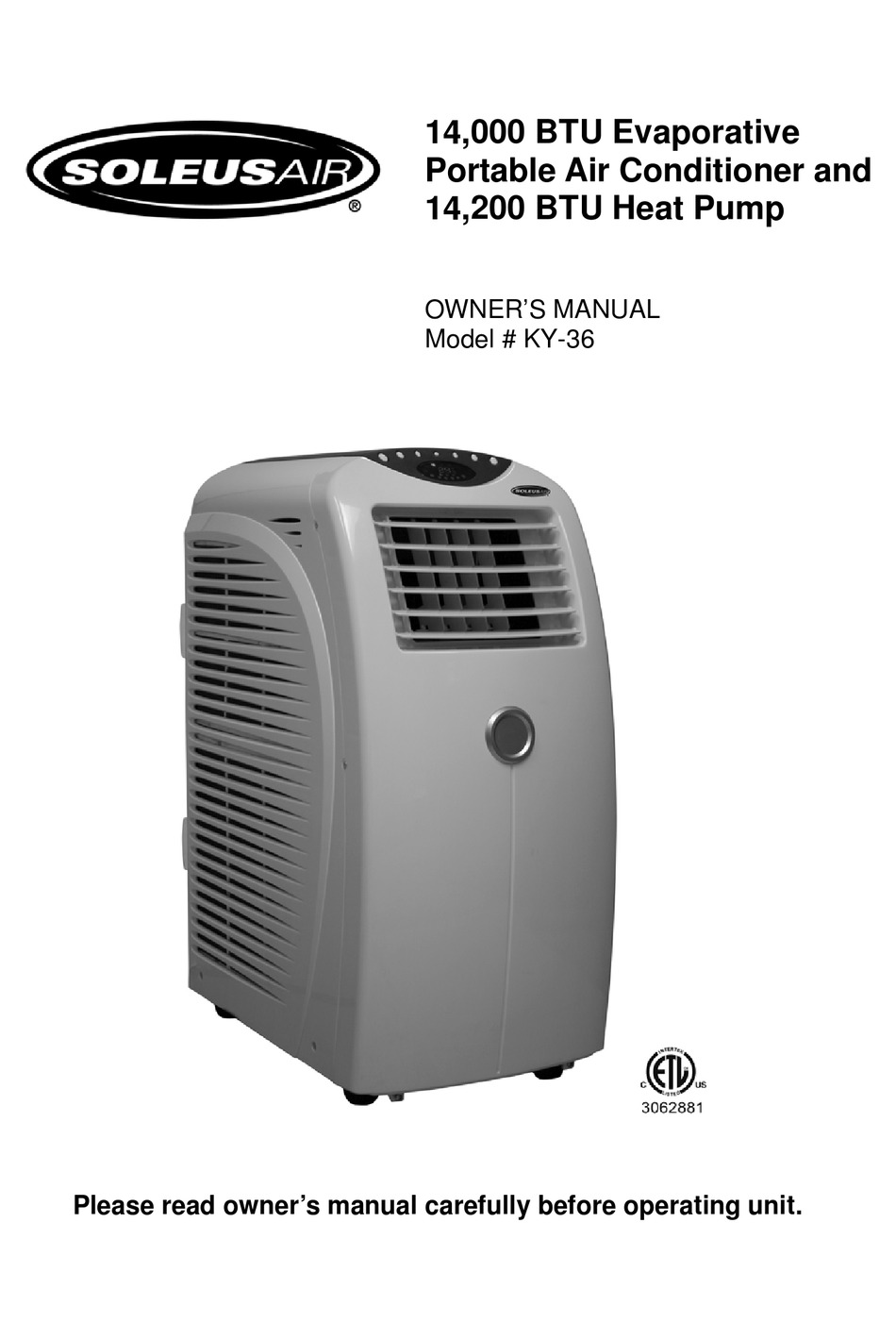 soleus air 8 000 btu saddle air conditioner