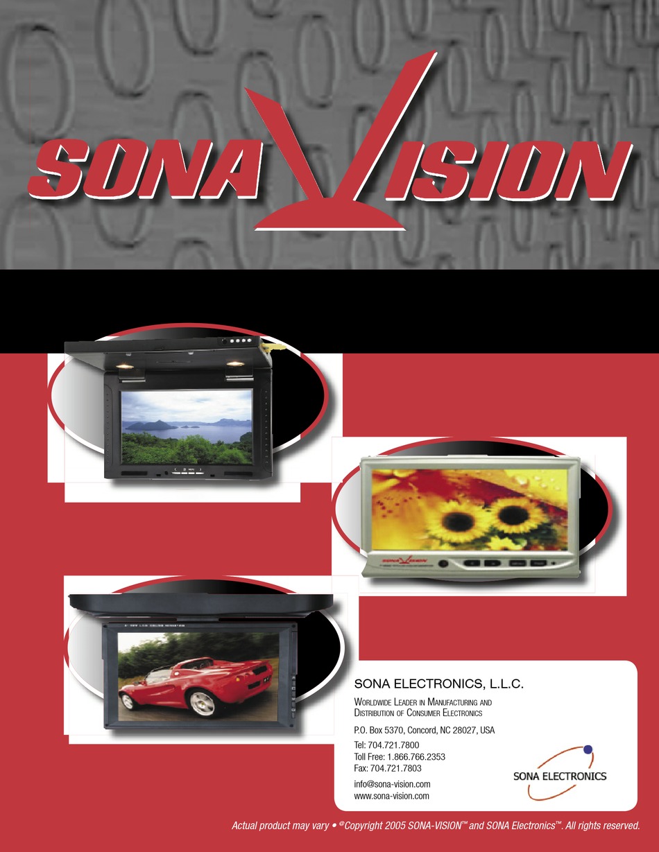Sona Electronics Se 560 Catalogue Pdf Download Manualslib