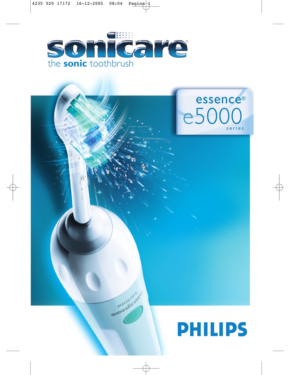 SONICARE ESSENCE E5000 SERIES INSTRUCTION MANUAL Pdf Download ManualsLib