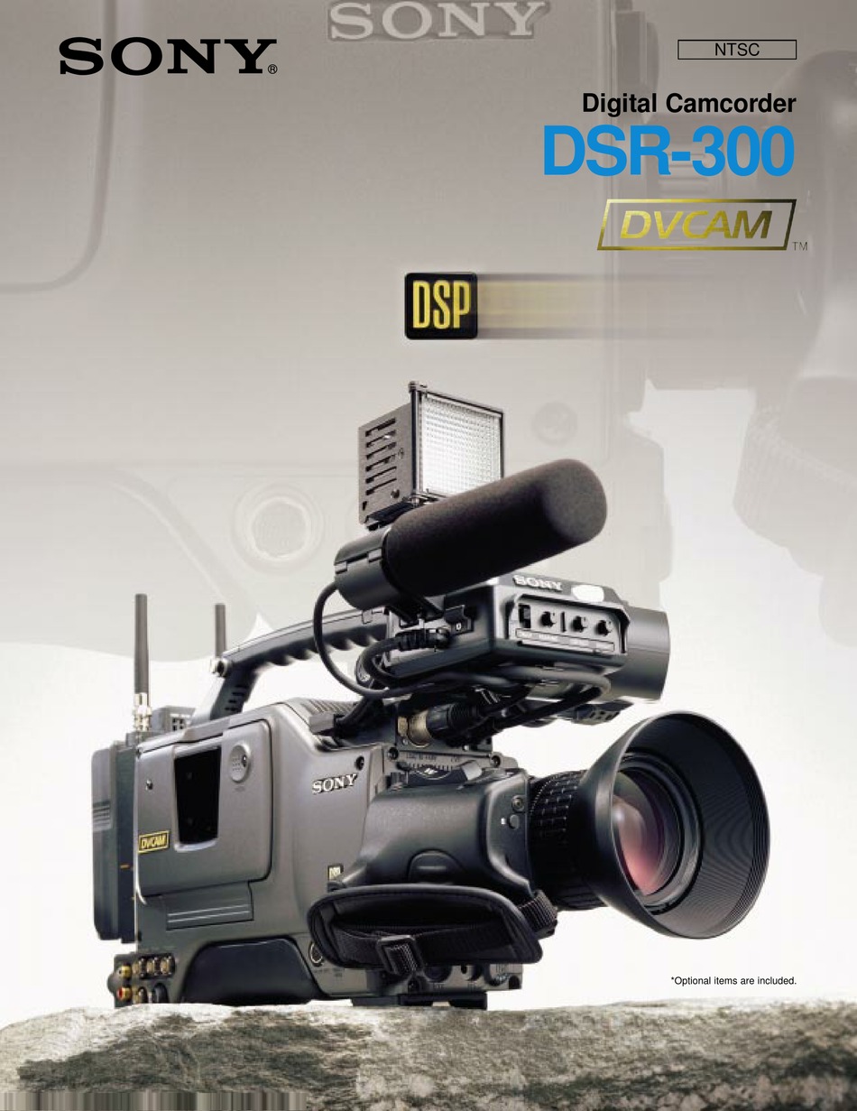 Sony Dsr 300 Brochure Specs Pdf Download Manualslib