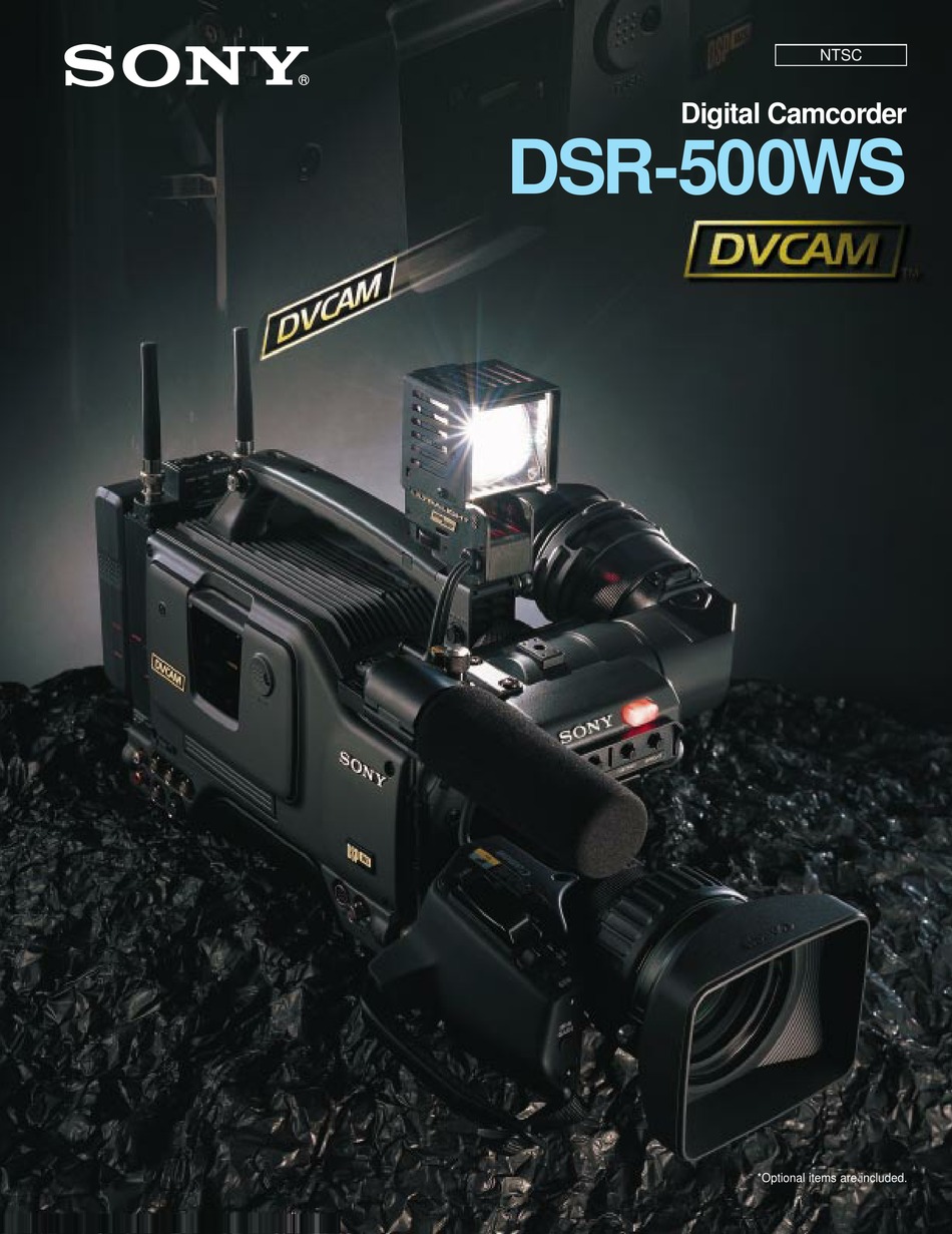 Sony Dsr 500ws Brochure Specs Pdf Download Manualslib