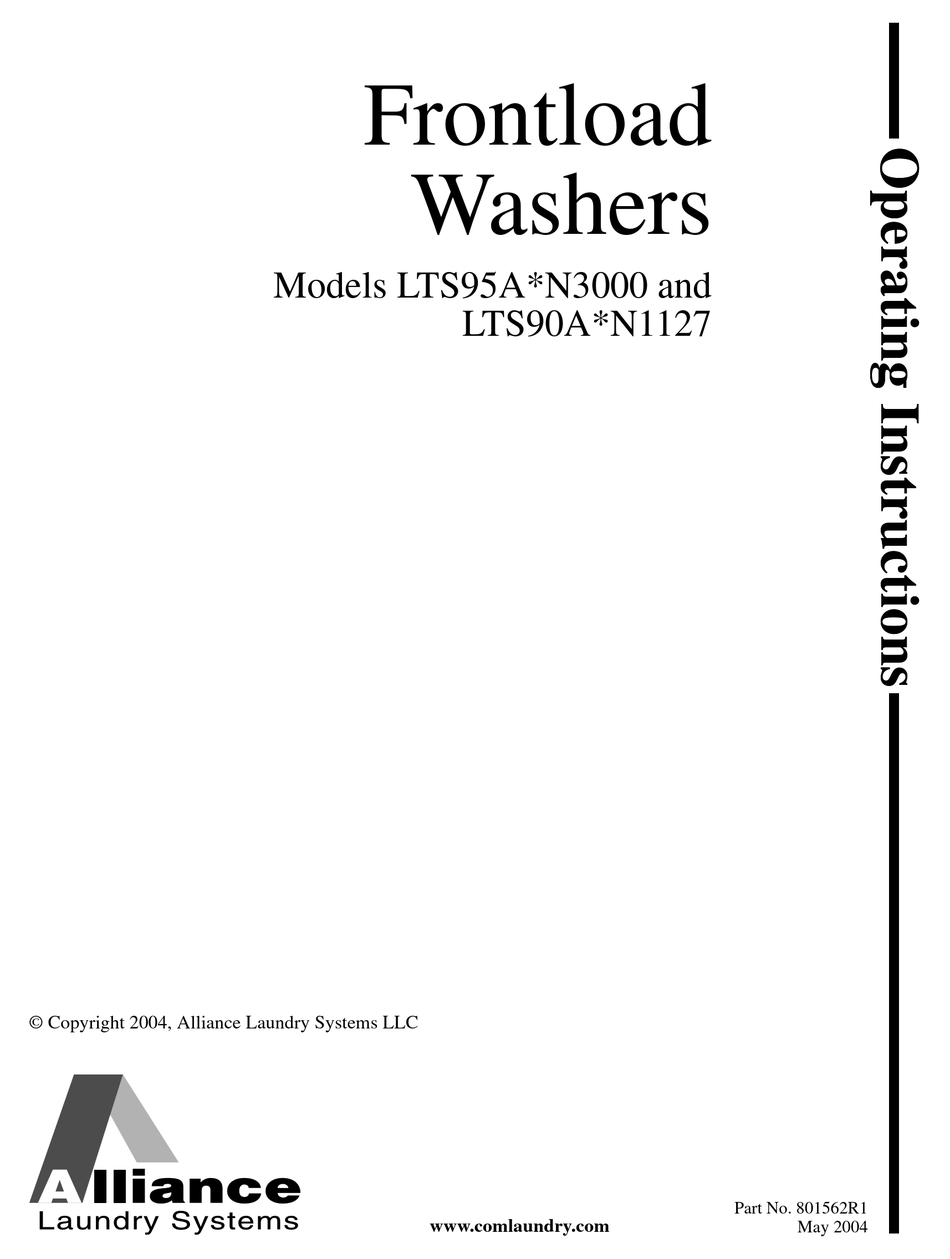 SPEED QUEEN LTS90A OPERATING INSTRUCTION Pdf Download ManualsLib