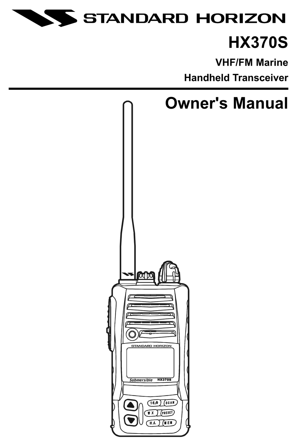 standard horizon hx300 user manual