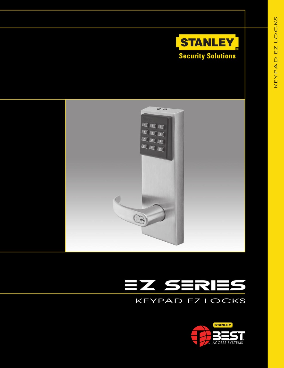 STANLEY KEYPAD EZ LOCKS BROCHURE & SPECS Pdf Download ManualsLib