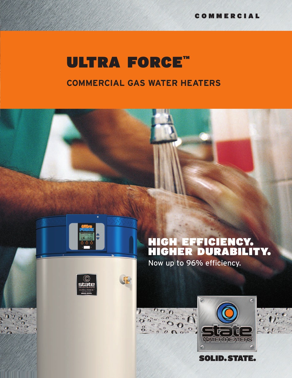 STATE WATER HEATERS SUF 100 250NE BROCHURE u0026 SPECS Pdf Download | ManualsLib