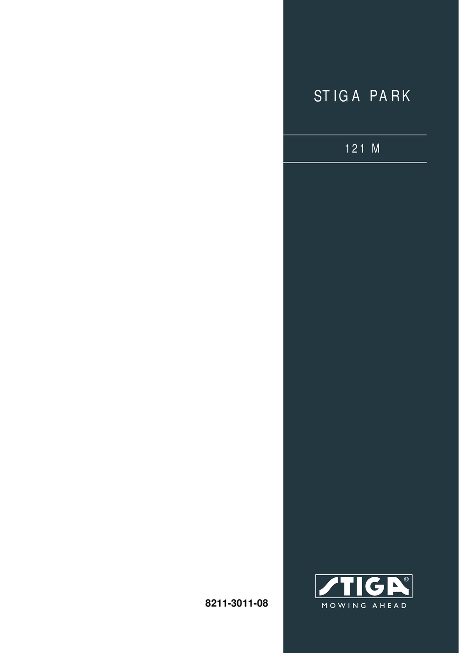 STIGA PARK 121 M USER MANUAL Pdf Download | ManualsLib