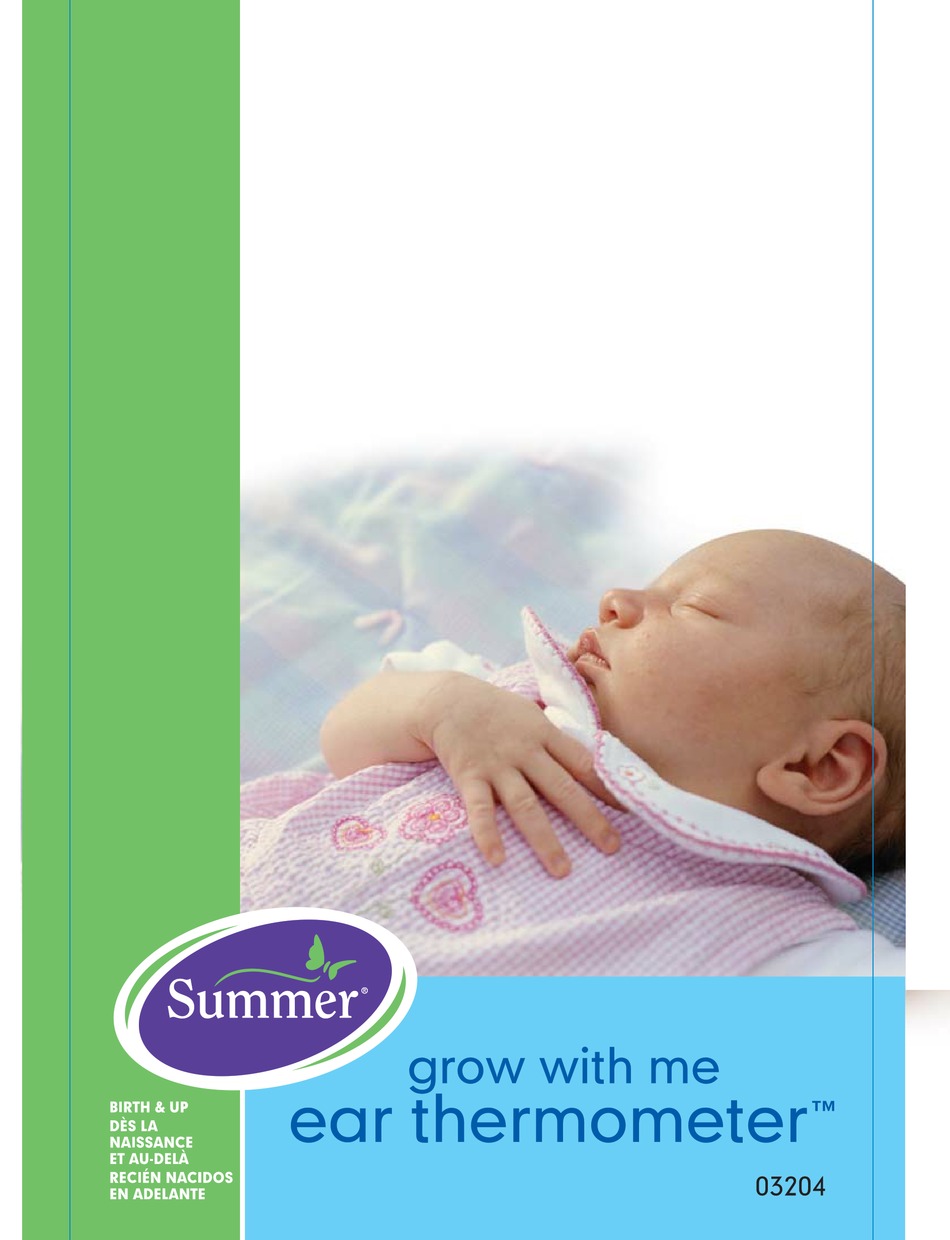 SUMMER EAR THERMOMETER INSTRUCTION MANUAL Pdf Download ManualsLib