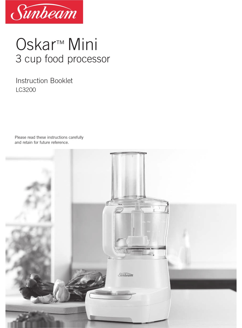 SUNBEAM OSKAR MINI LC3200 INSTRUCTION BOOKLET Pdf Download | ManualsLib