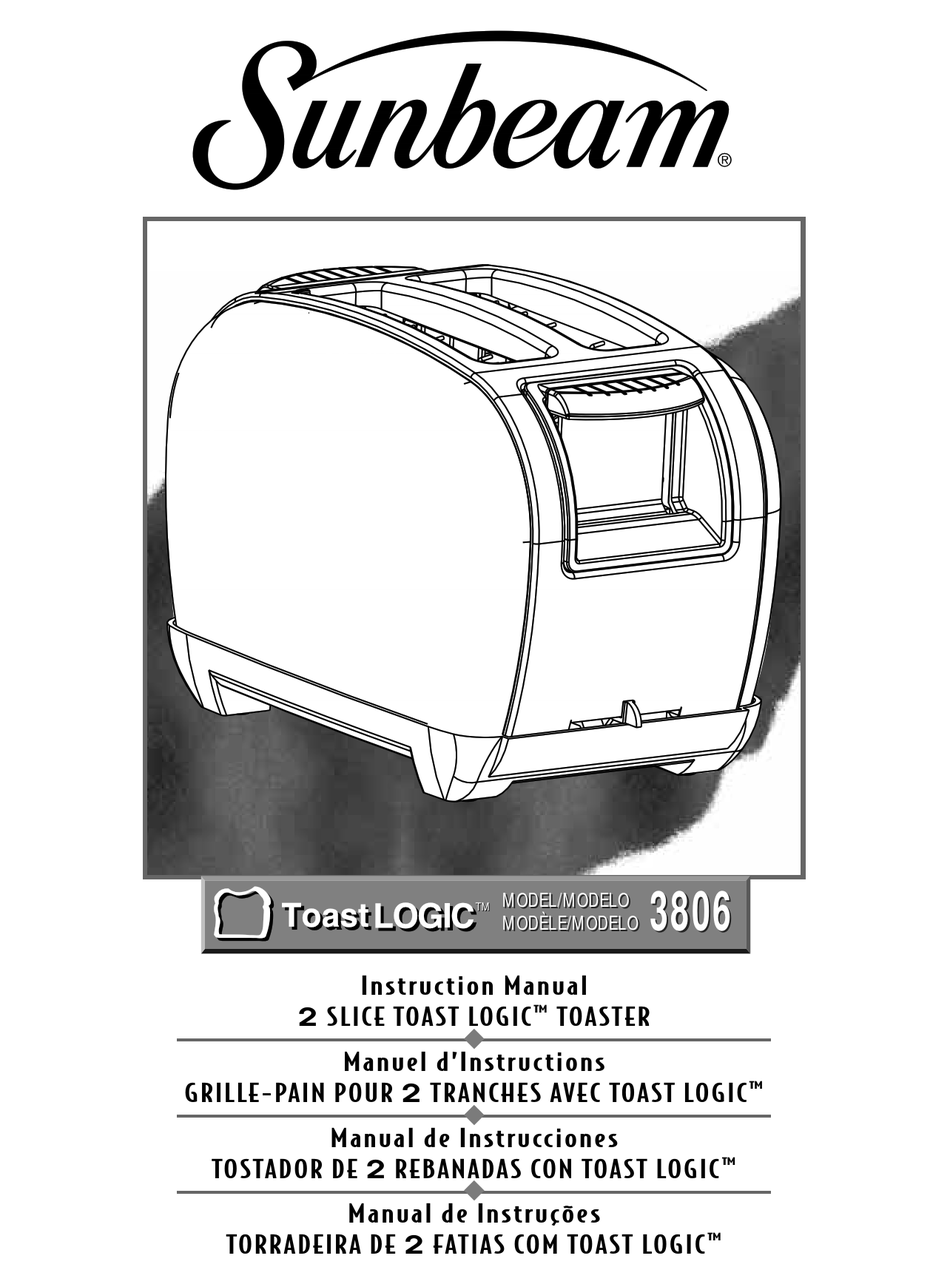 SUNBEAM 3806 INSTRUCTION MANUAL Pdf Download ManualsLib
