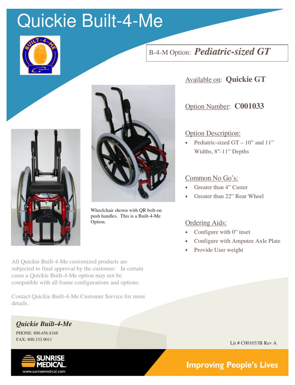 SUNRISE MEDICAL LX BROCHURE Pdf Download ManualsLib