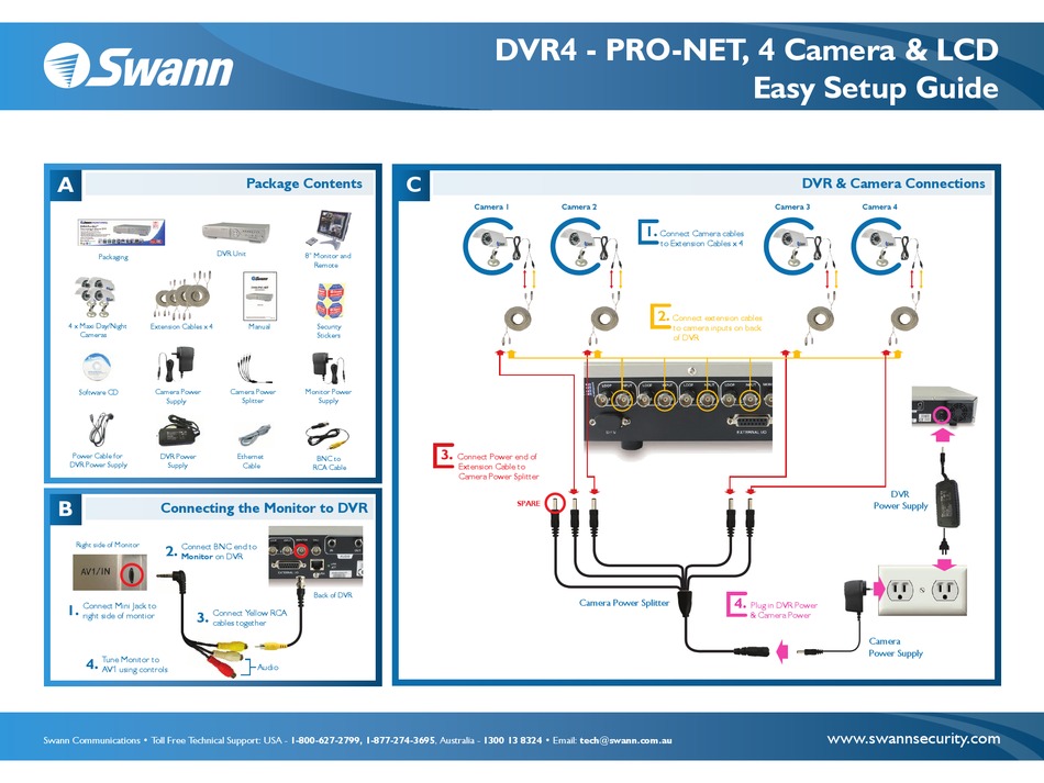 SWANN TV CABLES EASY SETUP MANUAL Pdf Download | ManualsLib