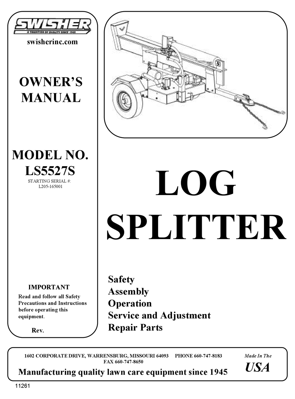 SWISHER LS5527S OWNER'S MANUAL Pdf Download ManualsLib