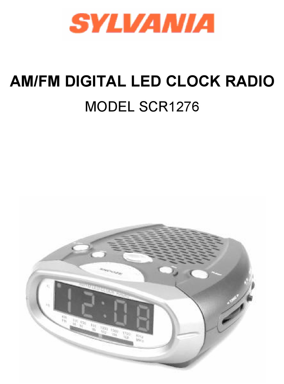 SYLVANIA SCR1276 OWNER'S MANUAL Pdf Download ManualsLib