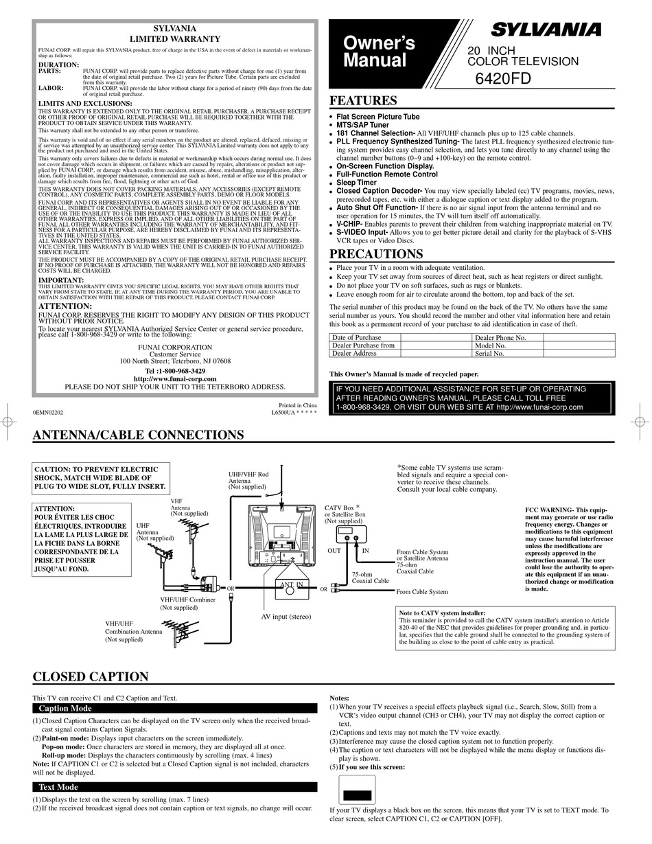 sylvania-6420fd-owner-s-manual-pdf-download-manualslib