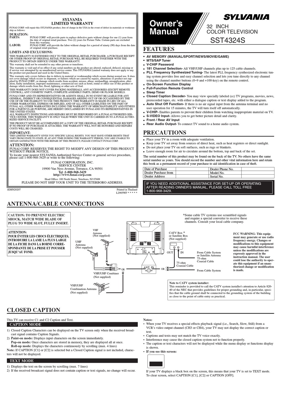 SYLVANIA SST4324S OWNER S MANUAL Pdf Download ManualsLib   Sylvania Sst4324s 