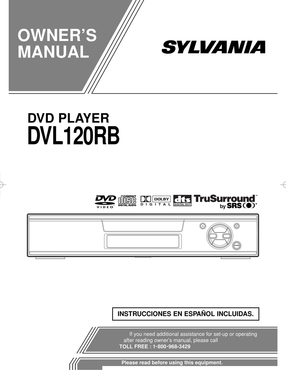 SYLVANIA DVL120RB OWNER'S MANUAL Pdf Download | ManualsLib