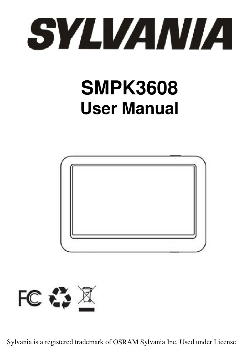 SYLVANIA SMPK3608 USER MANUAL Pdf Download ManualsLib