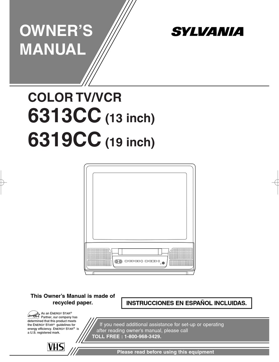 SYLVANIA 6313CC OWNER'S MANUAL Pdf Download | ManualsLib