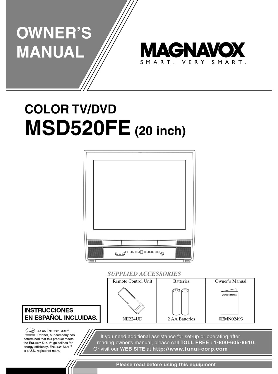 MAGNAVOX COLOR TV/DVD OWNER'S MANUAL Pdf Download | ManualsLib
